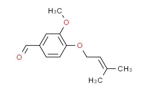CAS No. 39953-41-8, 3-methoxy-4-[(3-methyl-2-buten-1-yl)oxy]benzaldehyde
