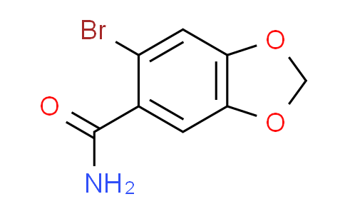CAS No. 82463-74-9, 6-bromo-1,3-benzodioxole-5-carboxamide