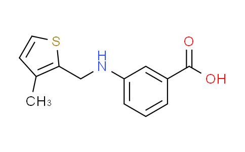 CAS No. 869950-52-7, 3-{[(3-methyl-2-thienyl)methyl]amino}benzoic acid