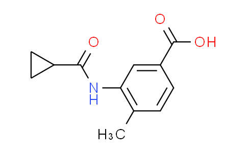 CAS No. 915923-66-9, 3-[(cyclopropylcarbonyl)amino]-4-methylbenzoic acid