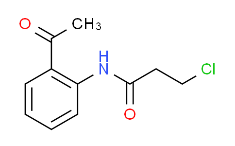 CAS No. 18014-78-3, N-(2-acetylphenyl)-3-chloropropanamide