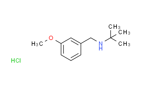 CAS No. 1049678-26-3, N-(3-methoxybenzyl)-2-methyl-2-propanamine hydrochloride