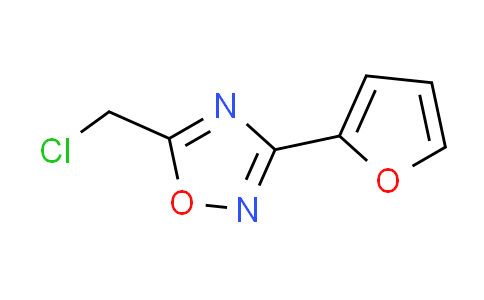 CAS No. 501653-22-1, 5-(chloromethyl)-3-(2-furyl)-1,2,4-oxadiazole