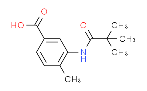 CAS No. 915923-72-7, 3-[(2,2-dimethylpropanoyl)amino]-4-methylbenzoic acid
