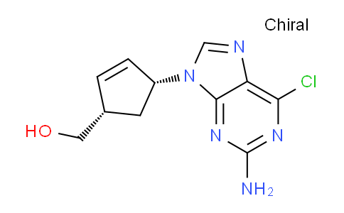 CAS No. 136522-33-3, ((1S,4R)-4-(2-Amino-6-chloro-9H-purin-9-yl)cyclopent-2-en-1-yl)methanol