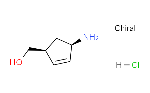 CAS No. 168960-19-8, ((1S,4R)-4-Aminocyclopent-2-en-1-yl)methanol hydrochloride