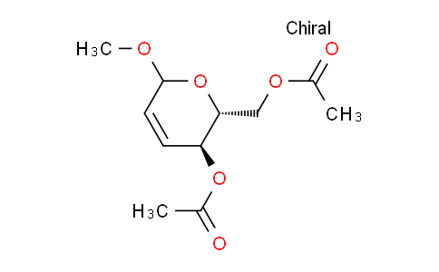 CAS No. 3427-20-1, ((2R,3S)-3-Acetoxy-6-methoxy-3,6-dihydro-2H-pyran-2-yl)methyl acetate