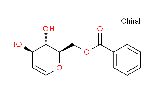 CAS No. 58871-05-9, ((2R,3S,4R)-3,4-Dihydroxy-3,4-dihydro-2H-pyran-2-yl)methyl benzoate