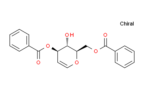 CAS No. 58871-06-0, ((2R,3S,4R)-4-(Benzoyloxy)-3-hydroxy-3,4-dihydro-2H-pyran-2-yl)methyl benzoate