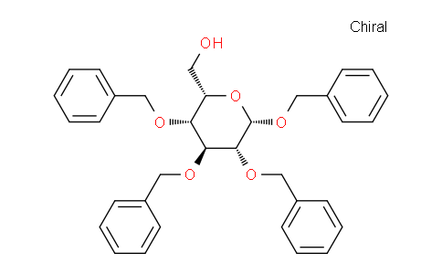 CAS No. 27851-29-2, ((2S,3R,4S,5R,6S)-3,4,5,6-Tetrakis(benzyloxy)tetrahydro-2H-pyran-2-yl)methanol