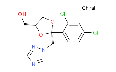 CAS No. 67914-85-6, ((2S,4R)-2-((1H-1,2,4-Triazol-1-yl)methyl)-2-(2,4-dichlorophenyl)-1,3-dioxolan-4-yl)methanol