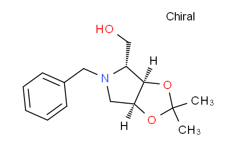 CAS No. 117858-82-9, ((3aR,4R,6aS)-5-Benzyl-2,2-dimethyltetrahydro-3aH-[1,3]dioxolo[4,5-c]pyrrol-4-yl)methanol