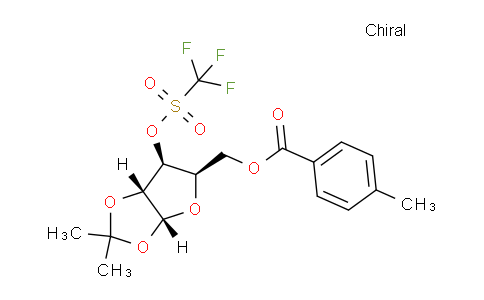 CAS No. 75096-61-6, ((3aR,5R,6S,6aR)-2,2-Dimethyl-6-(((trifluoromethyl)sulfonyl)oxy)tetrahydrofuro[2,3-d][1,3]dioxol-5-yl)methyl 4-methylbenzoate