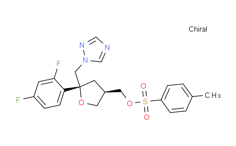 CAS No. 159811-30-0, ((3R,5R)-5-((1H-1,2,4-Triazol-1-yl)methyl)-5-(2,4-difluorophenyl)tetrahydrofuran-3-yl)methyl 4-methylbenzenesulfonate