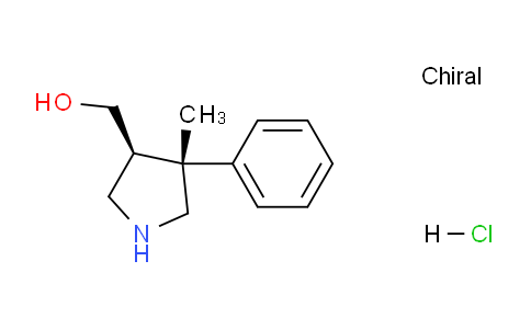 CAS No. 1217842-07-3, ((3S,4R)-4-Methyl-4-phenylpyrrolidin-3-yl)methanol hydrochloride