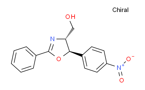 CAS No. 256475-85-1, ((4R,5R)-5-(4-Nitrophenyl)-2-phenyl-4,5-dihydrooxazol-4-yl)methanol