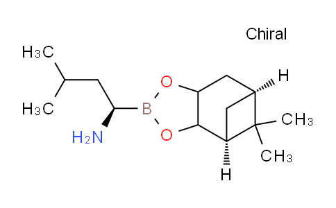 CAS No. 2304632-71-9, (1R)-1-((4S,6S)-5,5-Dimethylhexahydro-4,6-methanobenzo[d][1,3,2]dioxaborol-2-yl)-3-methylbutan-1-amine