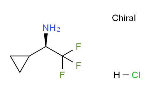 CAS No. 1160756-75-1, (1R)-1-cyclopropyl-2,2,2-trifluoroethylamine hydrochloride