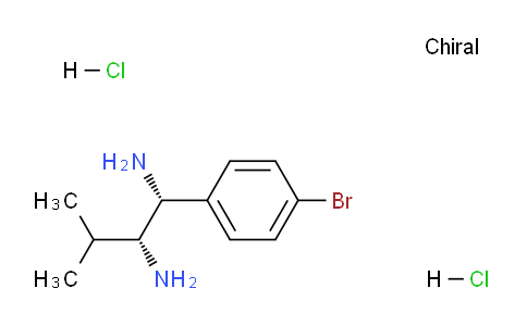 CAS No. 1263094-83-2, (1R,2R)-1-(4-Bromophenyl)-3-methylbutane-1,2-diamine dihydrochloride