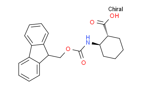 CAS No. 389057-34-5, (1R,2R)-2-((((9H-Fluoren-9-yl)methoxy)carbonyl)amino)cyclohexanecarboxylic acid
