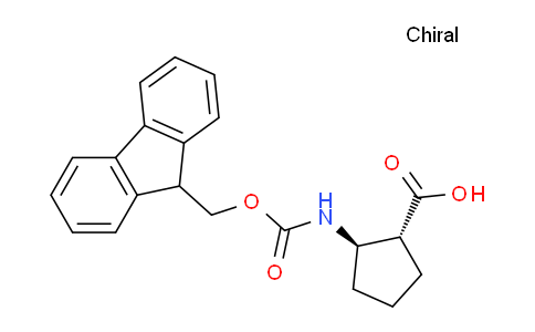 CAS No. 359586-69-9, (1R,2R)-2-((((9H-Fluoren-9-yl)methoxy)carbonyl)amino)cyclopentanecarboxylic acid