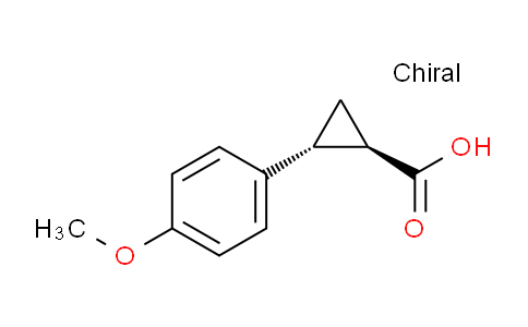 CAS No. 5087-21-8, (1R,2R)-2-(4-Methoxyphenyl)cyclopropanecarboxylic acid