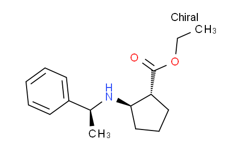 CAS No. 359586-67-7, (1R,2R)-Ethyl 2-(((S)-1-phenylethyl)amino)cyclopentanecarboxylate