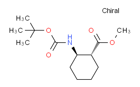 CAS No. 267230-27-3, (1R,2R)-Methyl 2-((tert-butoxycarbonyl)amino)cyclohexanecarboxylate