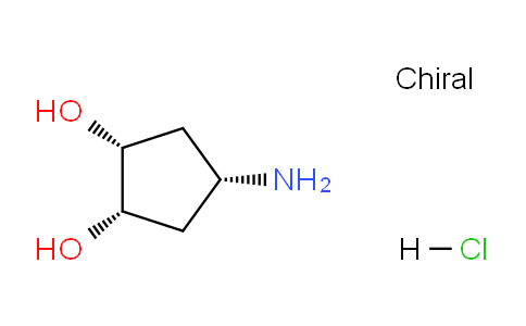 CAS No. 2197063-37-7, (1R,2S,4R)-4-aminocyclopentane-1,2-diol hydrochloride
