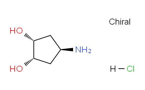 CAS No. 167298-49-9, (1R,2S,4S)-4-aminocyclopentane-1,2-diol hydrochloride