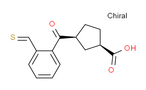 CAS No. 1134886-51-3, (1R,3S)-3-(2-Thioformylbenzoyl)cyclopentanecarboxylic acid