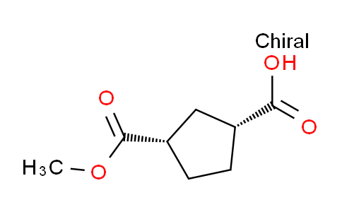 CAS No. 1098881-13-0, (1R,3S)-3-(Methoxycarbonyl)cyclopentanecarboxylic acid