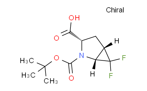 CAS No. 1807940-76-6, (1R,3S,5S)-2-(tert-Butoxycarbonyl)-6,6-difluoro-2-azabicyclo[3.1.0]hexane-3-carboxylic acid