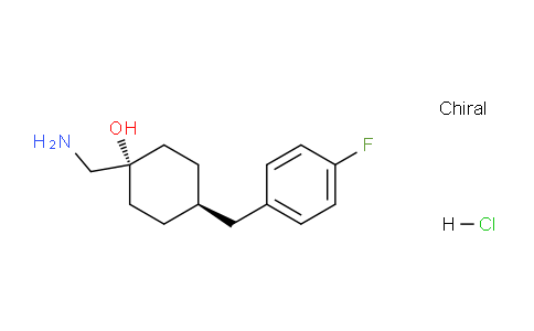 CAS No. 863564-53-8, (1R,4R)-1-(Aminomethyl)-4-(4-fluorobenzyl)cyclohexanol hydrochloride