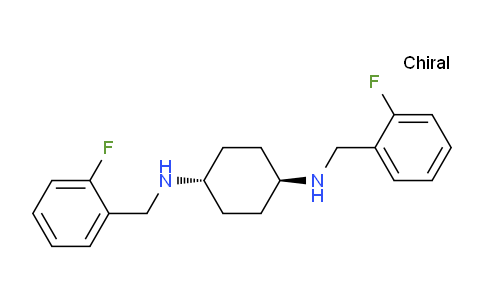 CAS No. 1400637-00-4, (1R,4r)-N1,N4-bis(2-fluorobenzyl)cyclohexane-1,4-diamine
