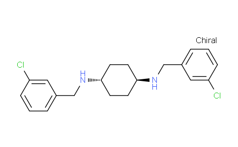 CAS No. 1400636-52-3, (1r,4r)-N1,N4-Bis(3-chlorobenzyl)cyclohexane-1,4-diamine
