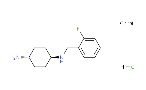 CAS No. 1366386-69-7, (1r,4r)-N1-(2-Fluorobenzyl)cyclohexane-1,4-diamine hydrochloride
