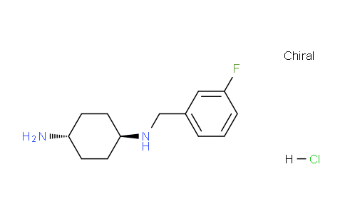 CAS No. 1417789-07-1, (1r,4r)-N1-(3-Fluorobenzyl)cyclohexane-1,4-diamine hydrochloride