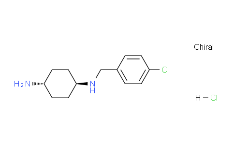 CAS No. 1366386-68-6, (1r,4r)-N1-(4-Chlorobenzyl)cyclohexane-1,4-diamine hydrochloride