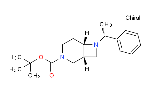 CAS No. 1820572-07-3, (1R,6S)-3-Boc-7-[(R)-1-phenylethyl]-3,7-diazabicyclo[4.2.0]octane