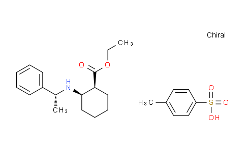CAS No. 1105703-25-0, (1S,2R)-Ethyl 2-(((R)-1-phenylethyl)amino)cyclohexanecarboxylate 4-methylbenzenesulfonate