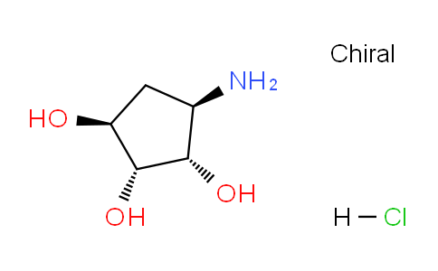 CAS No. 956902-65-1, (1S,2R,3S,4R)-4-Aminocyclopentane-1,2,3-triol hydrochloride