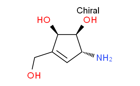 CAS No. 163317-02-0, (1S,2R,5R)-5-Amino-3-(hydroxymethyl)cyclopent-3-ene-1,2-diol