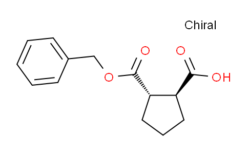 CAS No. 648433-16-3, (1S,2S)-2-((Benzyloxy)carbonyl)cyclopentanecarboxylic acid