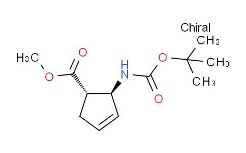 CAS No. 1272666-21-3, (1S,2S)-Methyl 2-((tert-butoxycarbonyl)amino)cyclopent-3-enecarboxylate
