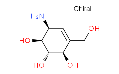 CAS No. 38231-86-6, (1S,2S,3R,6S)-6-Amino-4-(hydroxymethyl)cyclohex-4-ene-1,2,3-triol