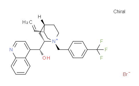 CAS No. 101311-12-0, (1S,2S,4S,5R)-2-((R)-Hydroxy(quinolin-4-yl)methyl)-1-(4-(trifluoromethyl)benzyl)-5-vinylquinuclidin-1-ium bromide