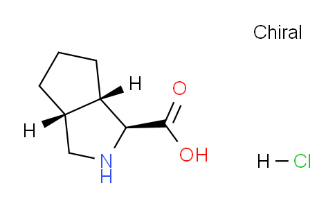 CAS No. 1205676-44-3, (1S,3aR,6aS)-Octahydrocyclopenta[c]pyrrole-1-carboxylic acid hydrochloride