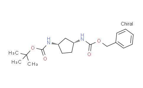 CAS No. 1315495-87-4, (1S,3R)-1-(Boc-amino)-3-(Cbz-amino)cyclopentane