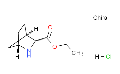 CAS No. 229014-45-3, (1S,3R,4R)-Ethyl 2-azabicyclo[2.2.1]heptane-3-carboxylate hydrochloride